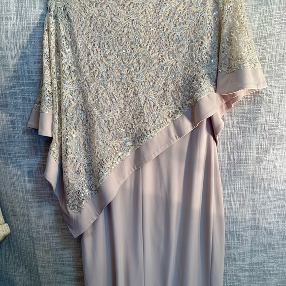 Sequined MOB dress, formal neutral dress - Picture 3 of 5